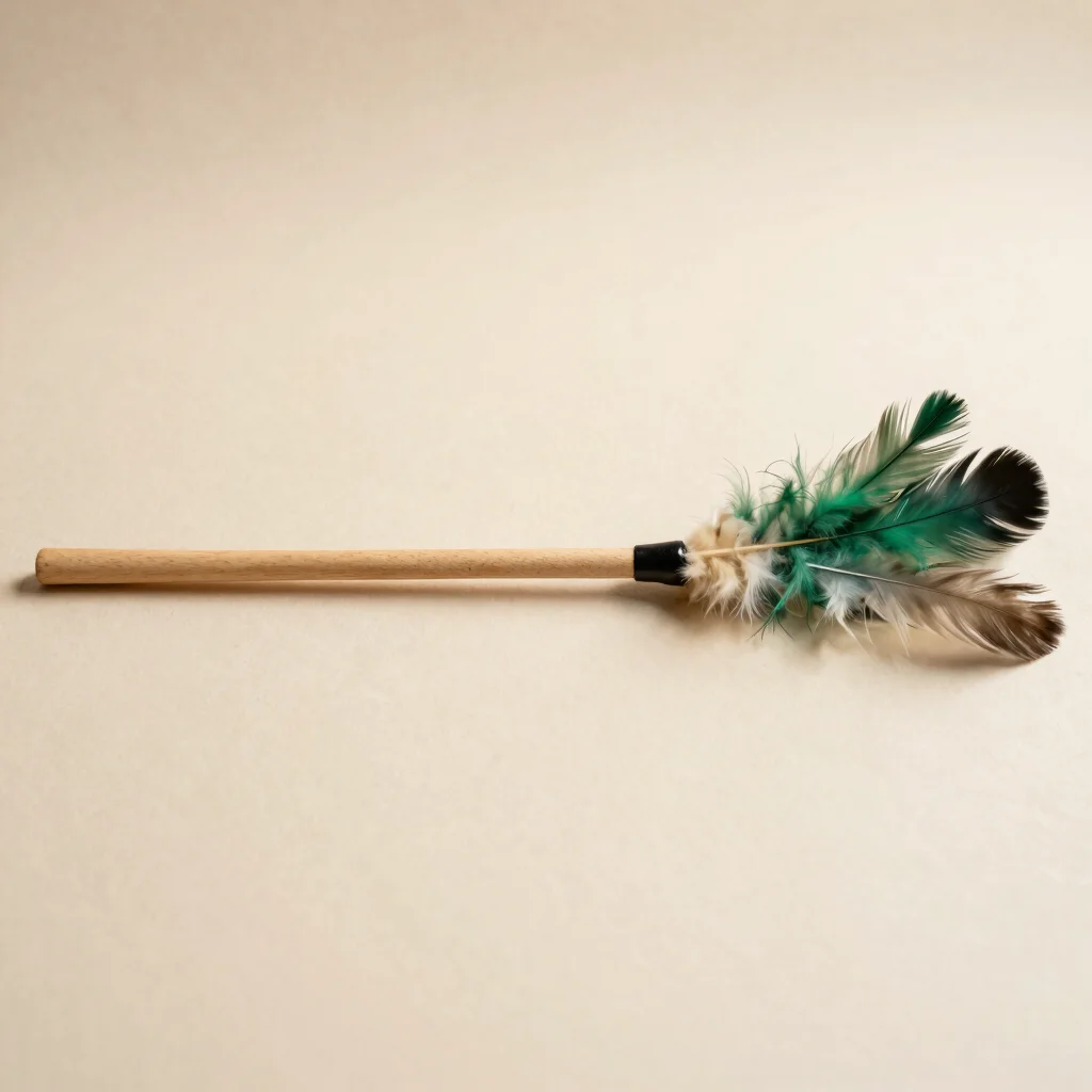 Interactive Feather & Ribbon Teaser Wand